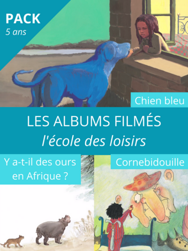 Couverture de Les albums filmés : Chien bleu - Cornebidouille - Y a-t-il des ours en Afrique ?