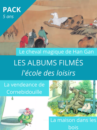 Couverture de Les albums filmés : La vengeance de Cornebidouille - Le cheval magique de Han Gan - La maison dans les bois